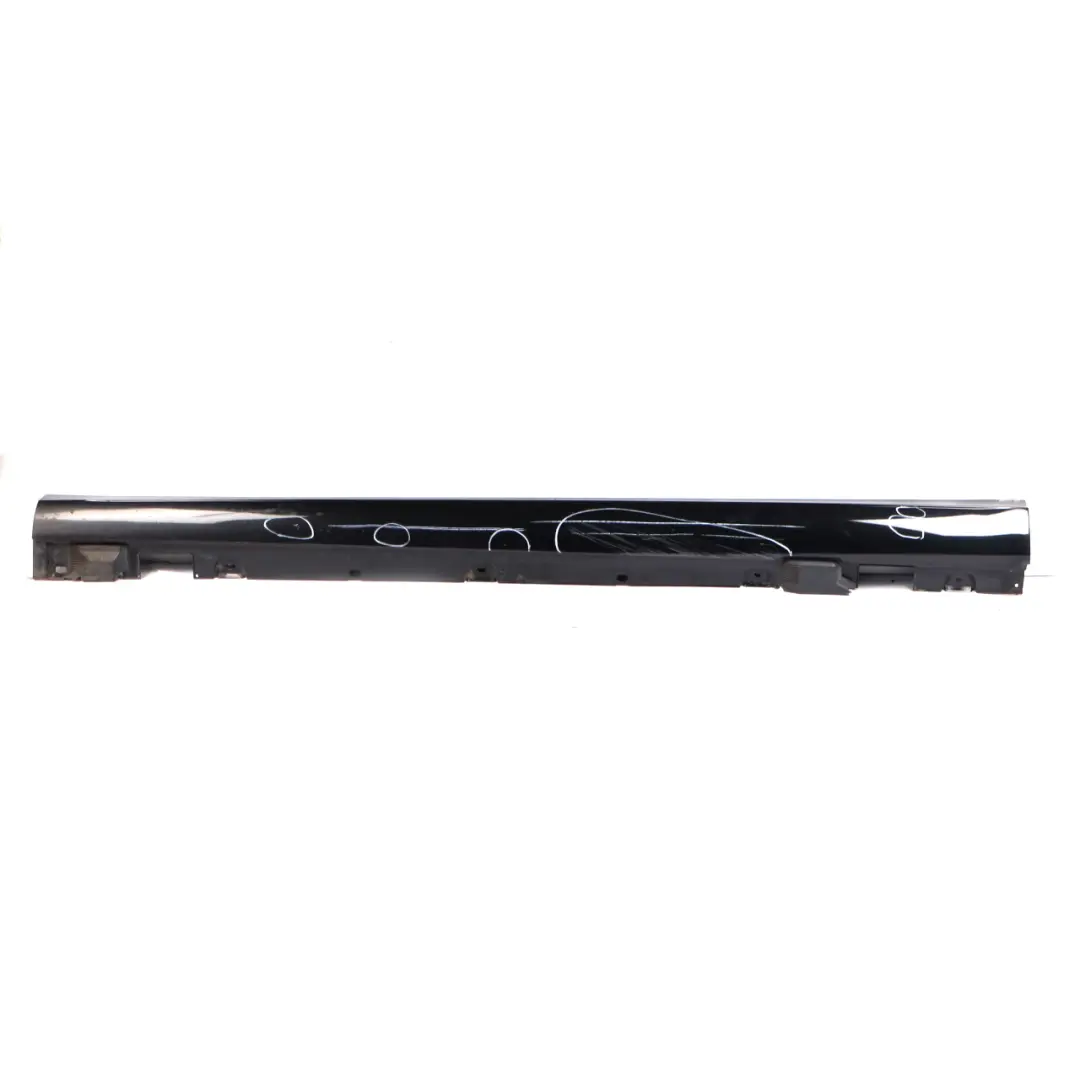 Mercedes W213 Side Skirt Left N/S Door Sill Cover Obsidian Black Metallic - 197 - SKU A2136980500-OB - Part number A2136980500