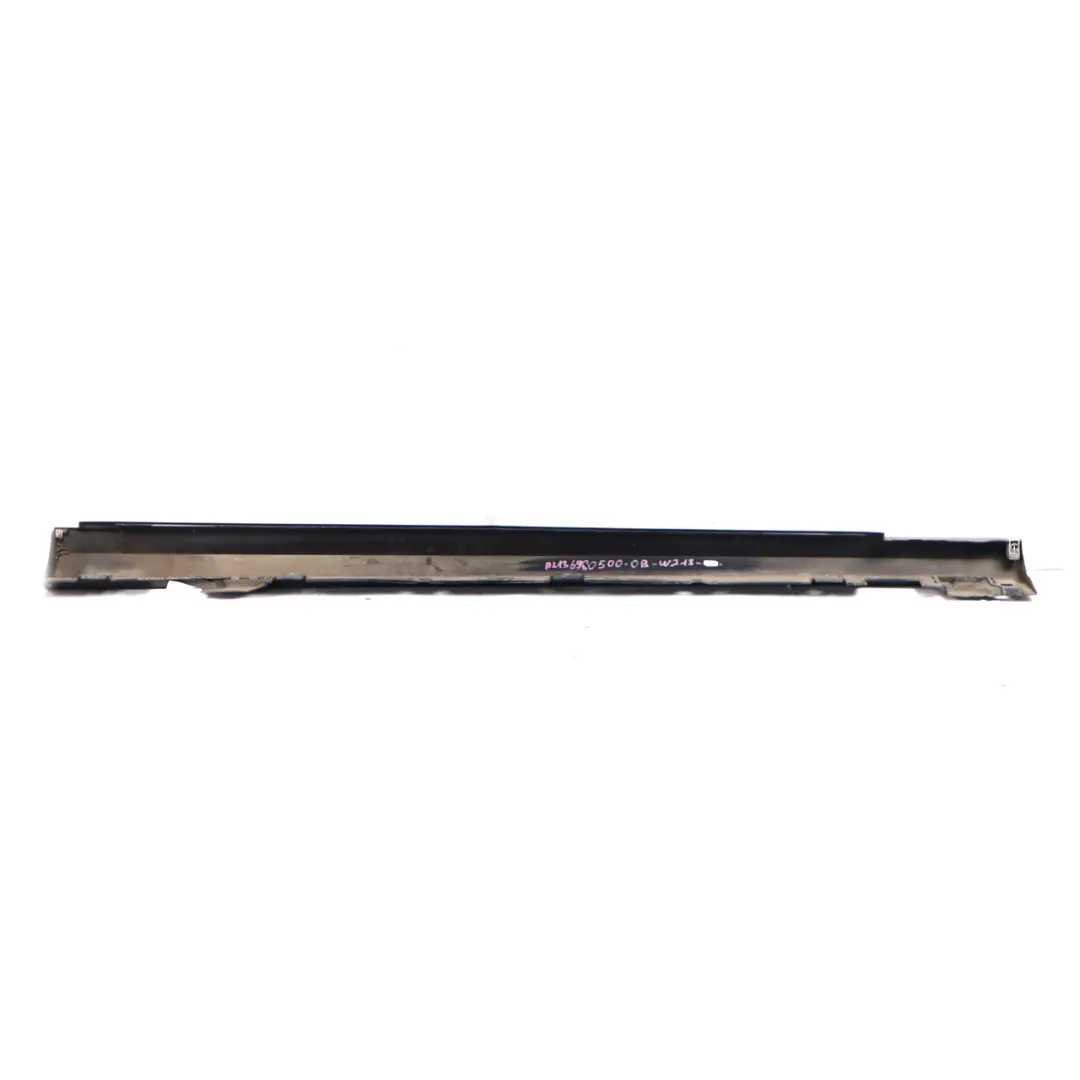 Mercedes W213 Side Skirt Left N/S Door Sill Cover Obsidian Black Metallic - 197 - SKU A2136980500-OB - Part number A2136980500