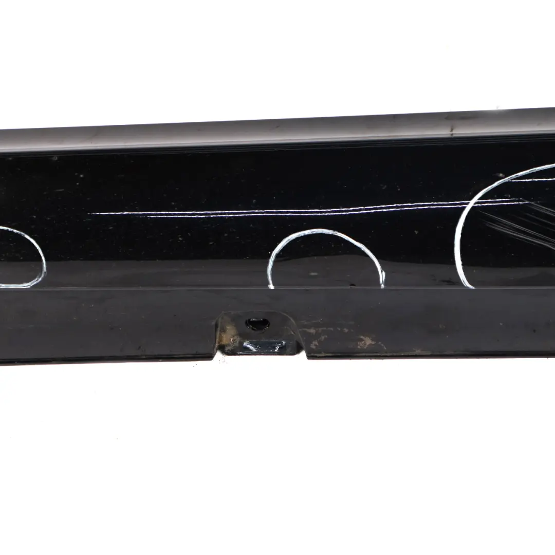Side Skirt Left N/S Door Sill Cover Obsidian Black Metallic - 197 to Mercedes W213 with Part number A2136980500 Mercedes W213 Side Skirt Left N/S Door Sill Cover Obsidian Black Metallic - 197 - SKU A2136980500-OB - Part number A2136980500