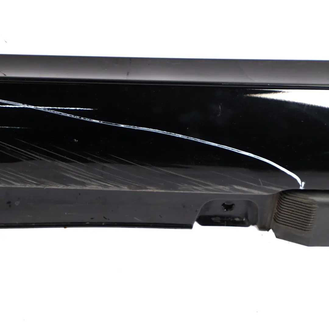 Mercedes W213 Side Skirt Left N/S Door Sill Cover Obsidian Black Metallic - 197 - SKU A2136980500-OB - Part number A2136980500