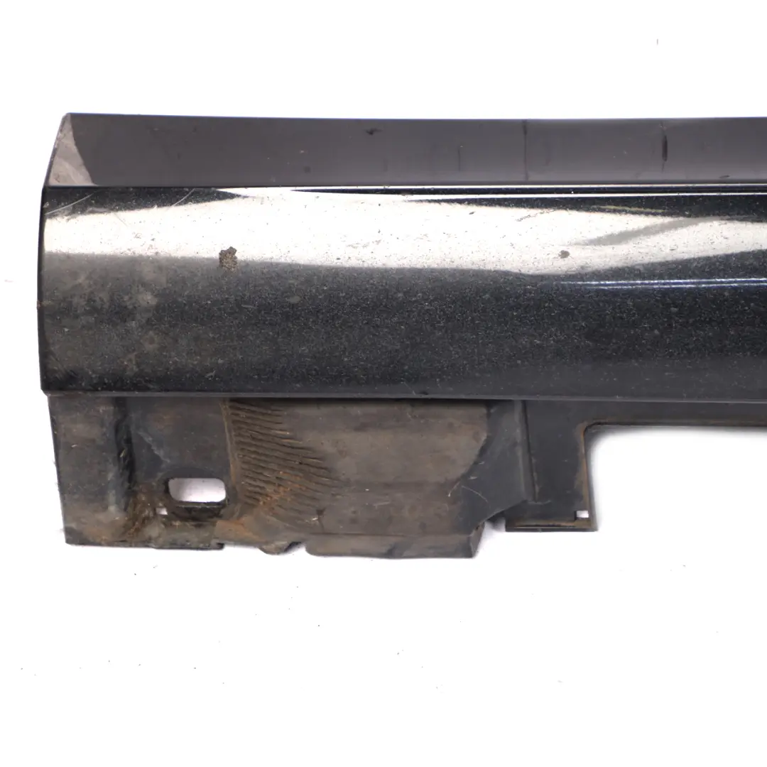 Mercedes W213 Side Skirt Left N/S Door Sill Cover Obsidian Black Metallic - 197 - SKU A2136980500-OB - Part number A2136980500
