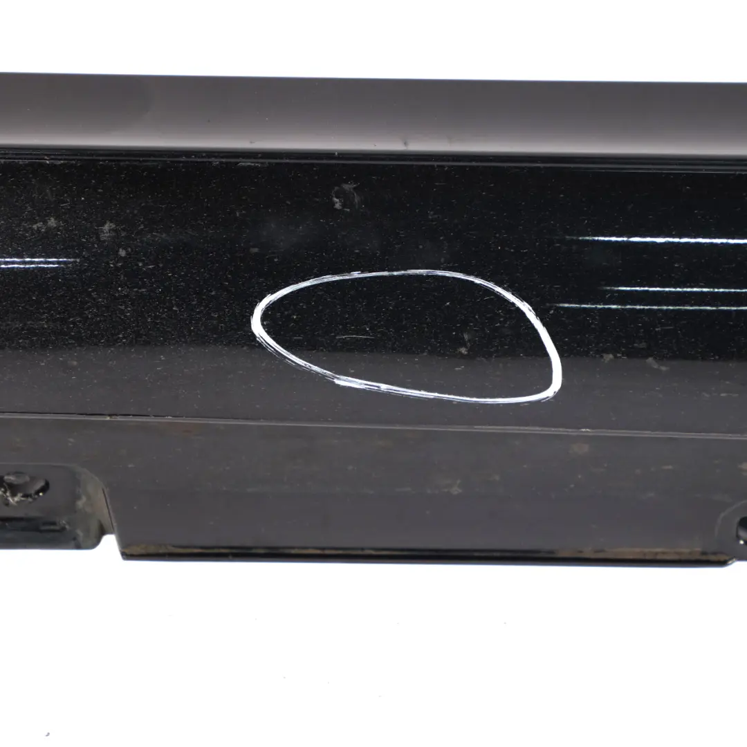 Mercedes W213 Side Skirt Left N/S Door Sill Cover Obsidian Black Metallic - 197 - SKU A2136980500-OB - Part number A2136980500