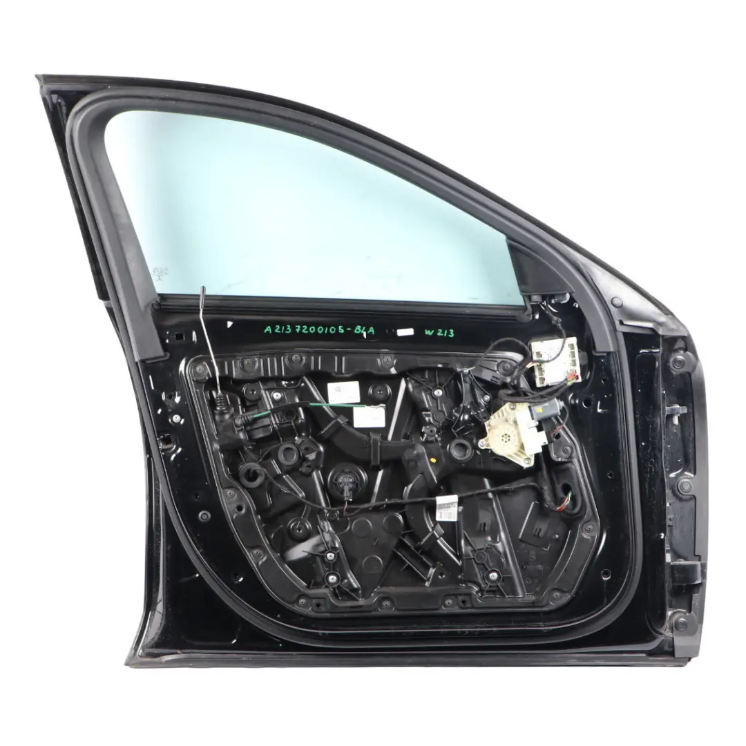 Mercedes W213 Door Front Left N/S Schwarz Black - 040 - SKU A2137200105-BLA - Part number A2137200105
