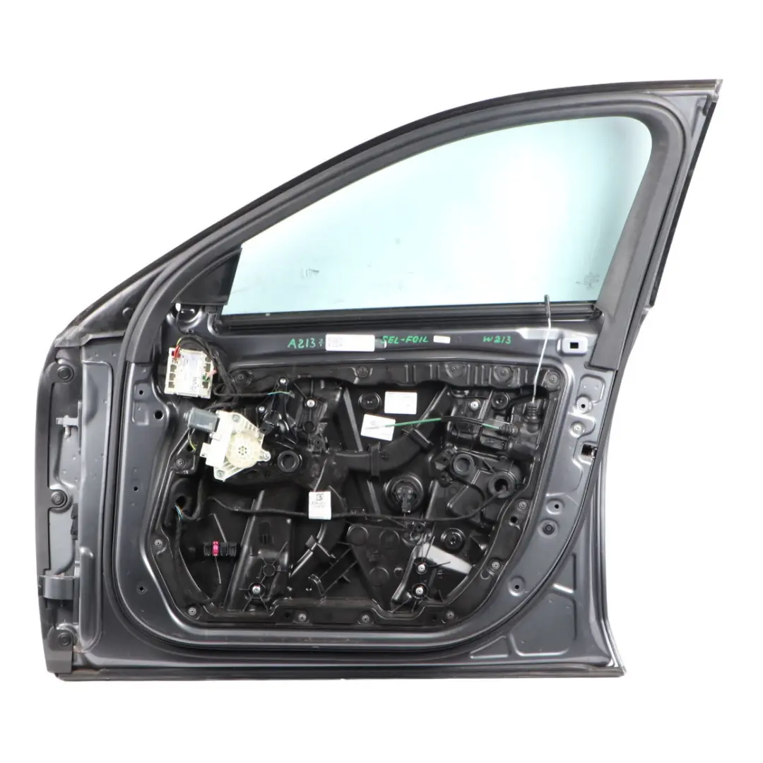 Door Front Right O/S Selenite Grey Metallic - 992 Foiled to Mercedes W213 with Part number A2137200205 Mercedes W213 Door Front Right O/S Selenite Grey Metallic - 992 Foiled - SKU A2137200205-SEL-FOIL - Part number A2137200205