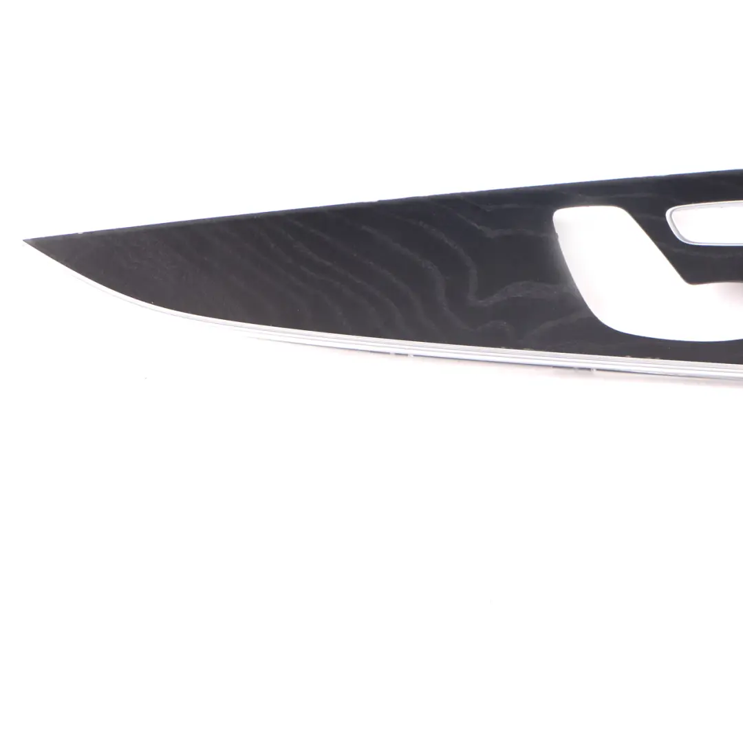 Door Panel Trim Front Left N/S Black Wood Burmester to Mercedes W213 with Part number A2137206703 Mercedes W213 Door Panel Trim Front Left N/S Black Wood Burmester - SKU A2137206703 - Part number A2137206703