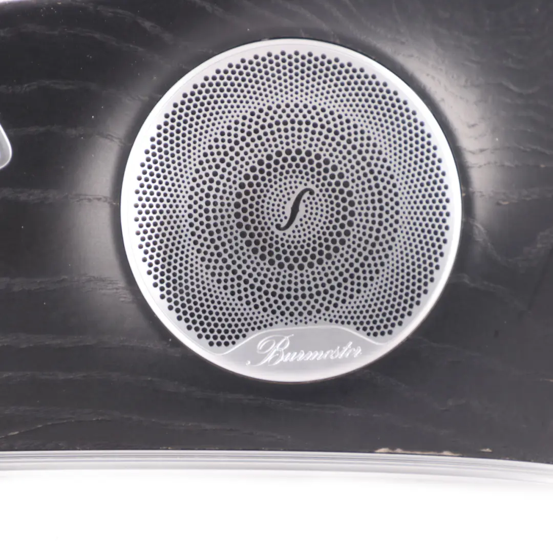 panel delantera izquierda Negro Madera Burmester para Mercedes W213 con número de pieza A2137206703 Mercedes W213 panel delantera izquierda Negro Madera Burmester - SKU A2137206703 - Número de pieza A2137206703