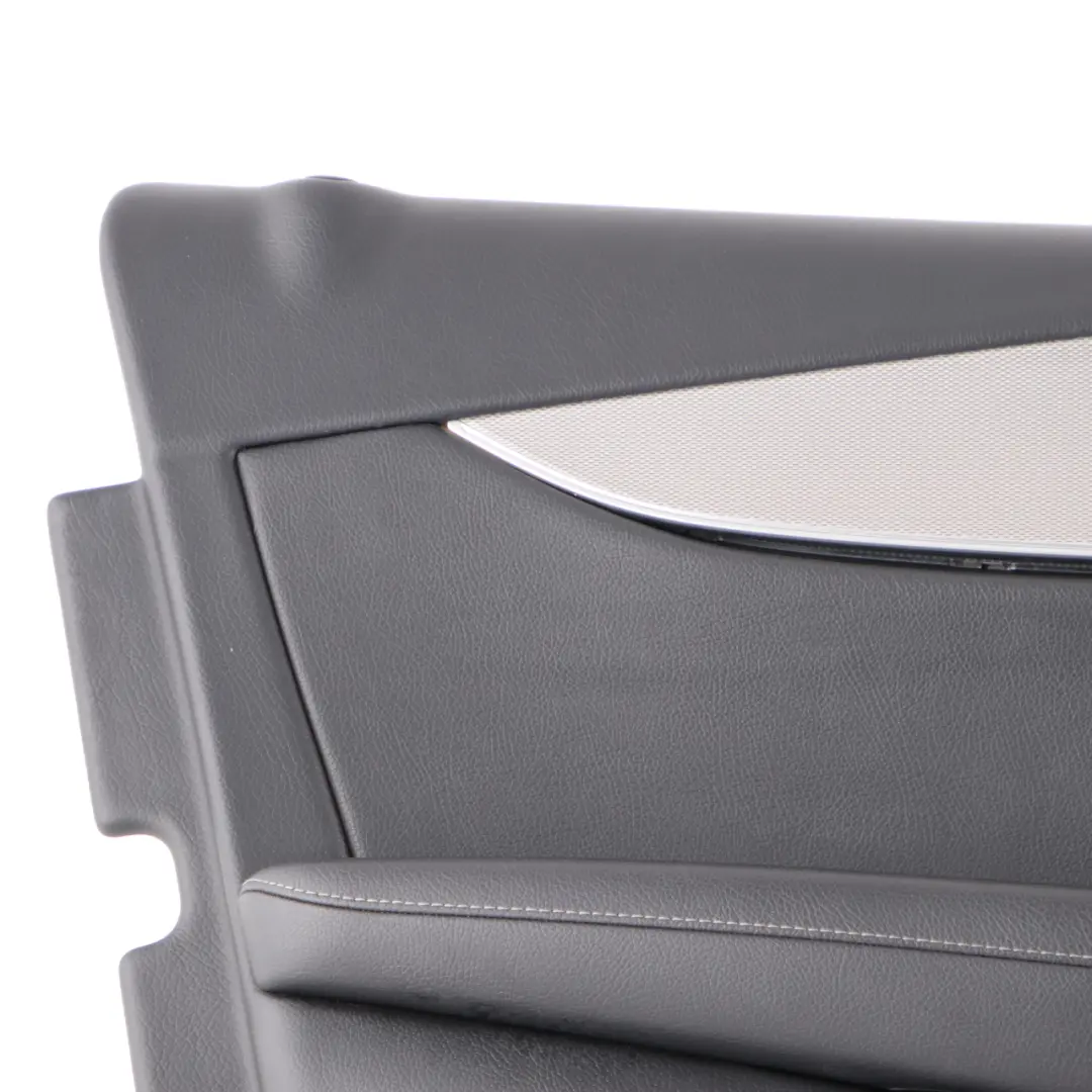 Mercedes W213 Door Card Cover Front Left N/S Trim Panel Black Leather - SKU rhd-A2137207707 - Part number A2137207707