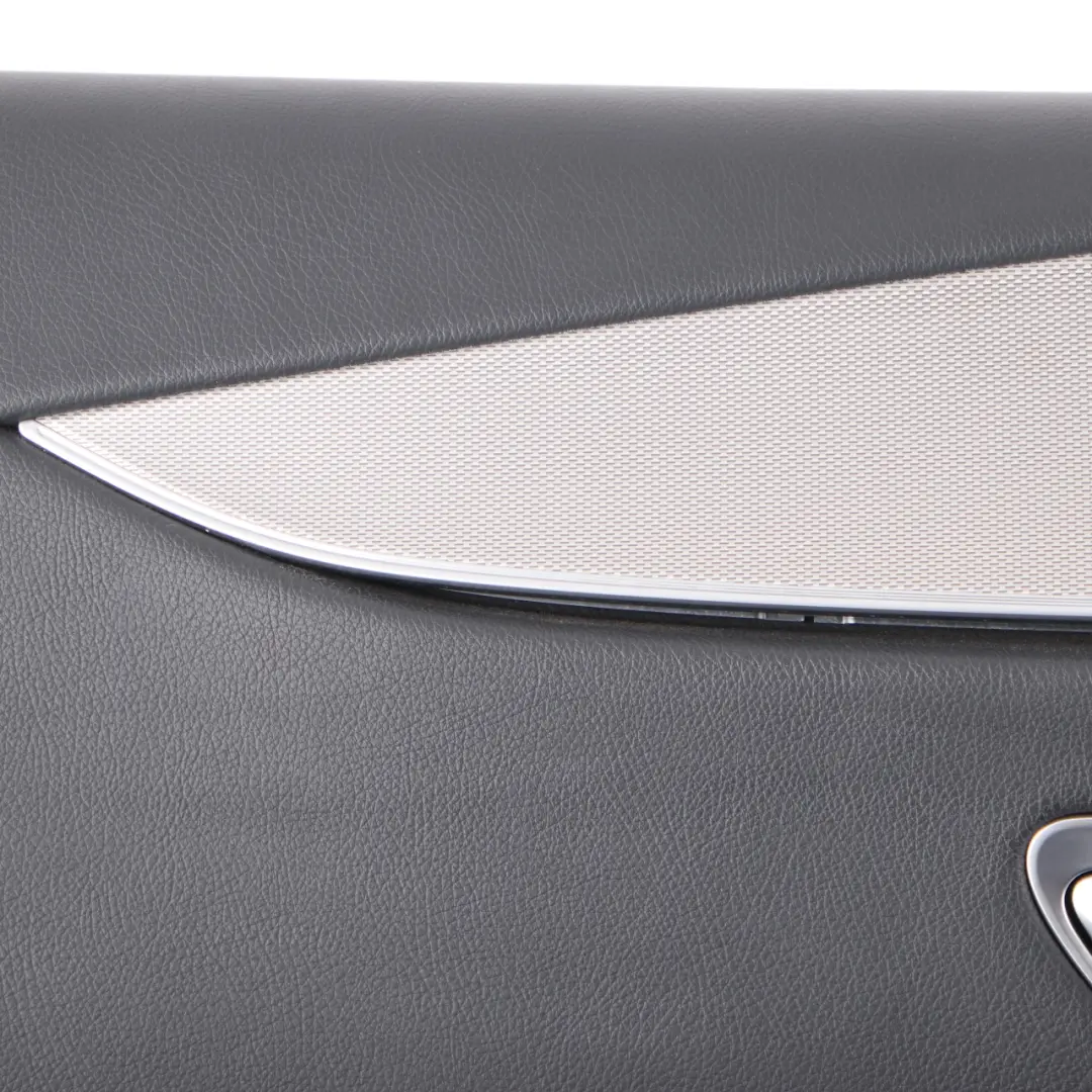 Mercedes W213 Door Card Cover Front Left N/S Trim Panel Black Leather - SKU rhd-A2137207707 - Part number A2137207707