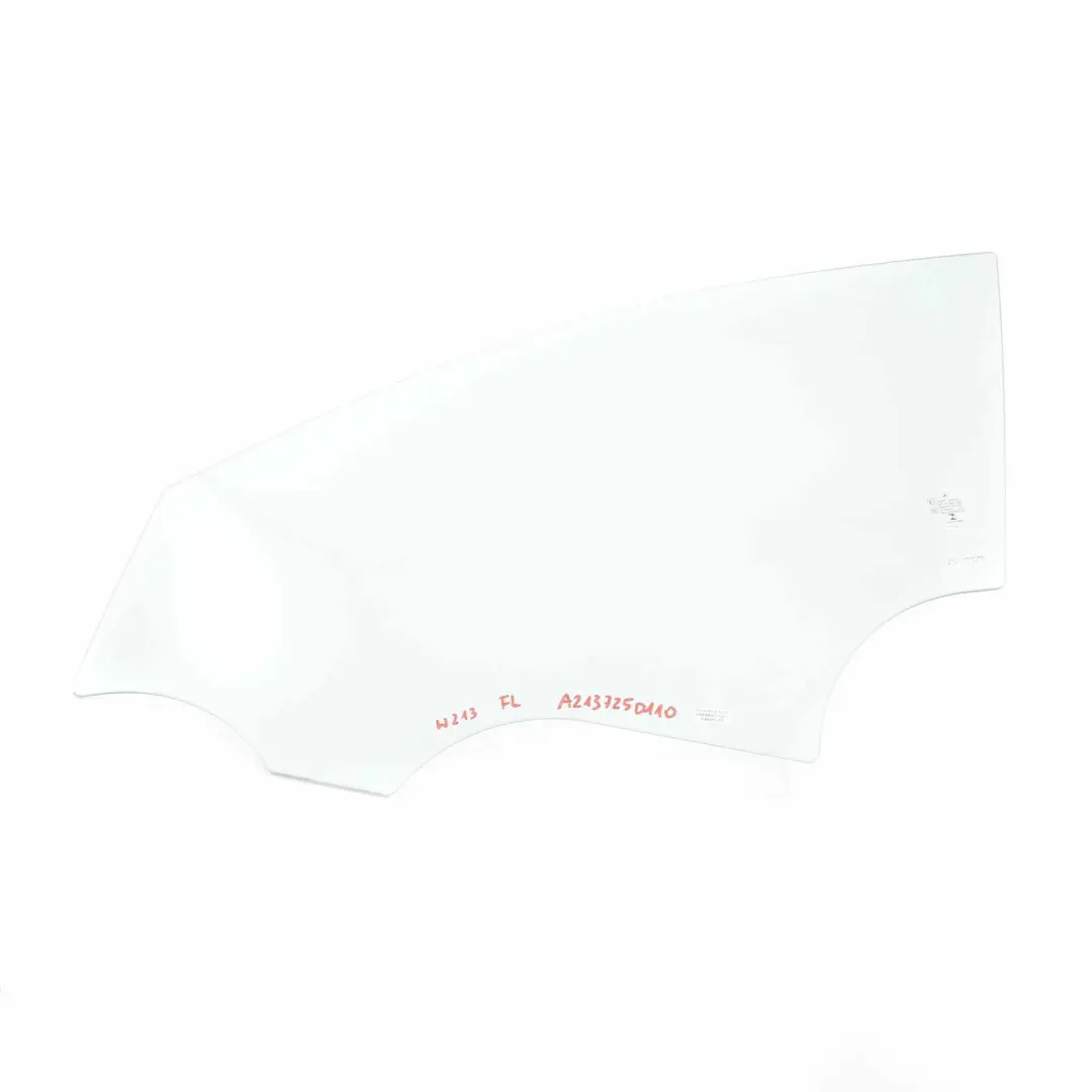 Mercedes W213 Window Glass Front Door Left N/S Glazing Green AS2 - SKU A2137250110 - Part number A2137250110