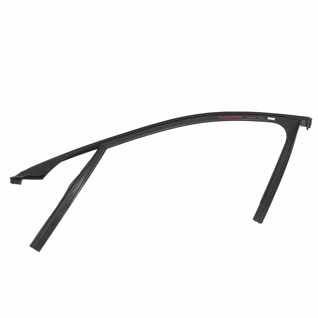 Guarnizione Porta Finestra Anteriore Destra Telaio Guida Cromo per Mercedes W213 con numero di parte A2137252800 Mercedes W213 Guarnizione Porta Finestra Anteriore Destra Telaio Guida Cromo - SKU A2137252800 - Numero di parte A2137252800
