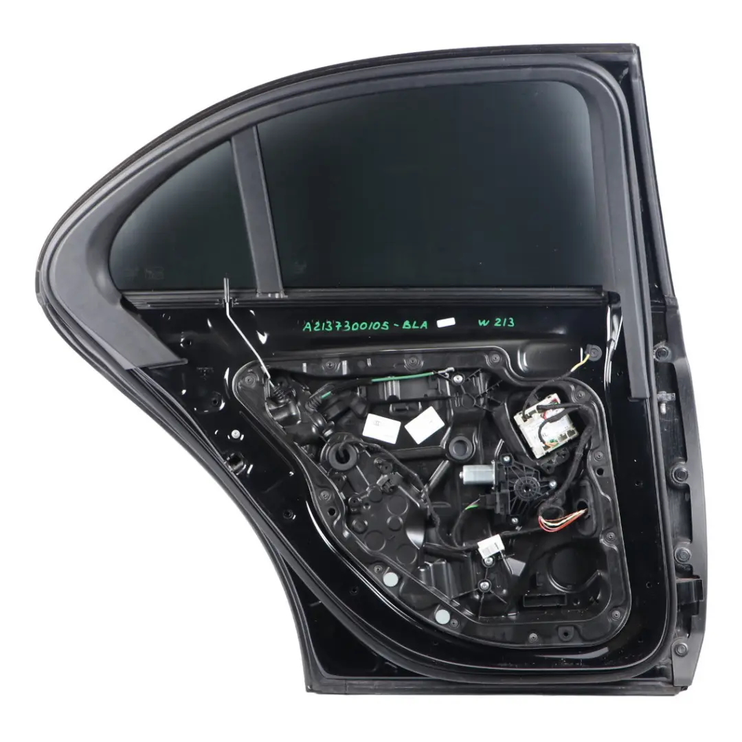 Door Rear Left N/S Schwarz Black - 040 to Mercedes W213 Saloon with Part number A2137200105 Mercedes W213 Saloon Door Rear Left N/S Schwarz Black - 040 - SKU A2137300105-BLA - Part number A2137200105
