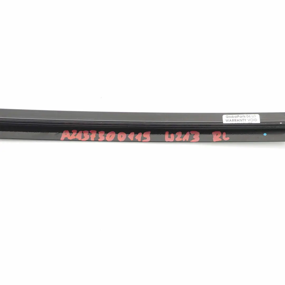 Mercedes W213 Door Pillar Rear Left N/S Window Finisher Guide Strip High Gloss - SKU A2137300119 - Part number A2137300119
