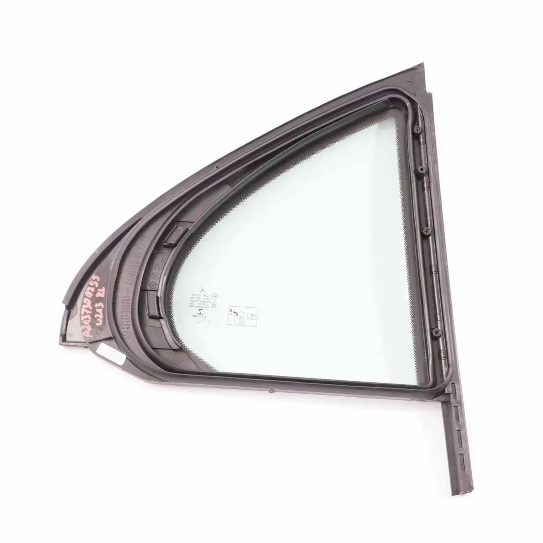 Mercedes W213 Window Glass Rear Door Left N/S Quarter Green AS2 - SKU A2137300155 - Part number A2137300155