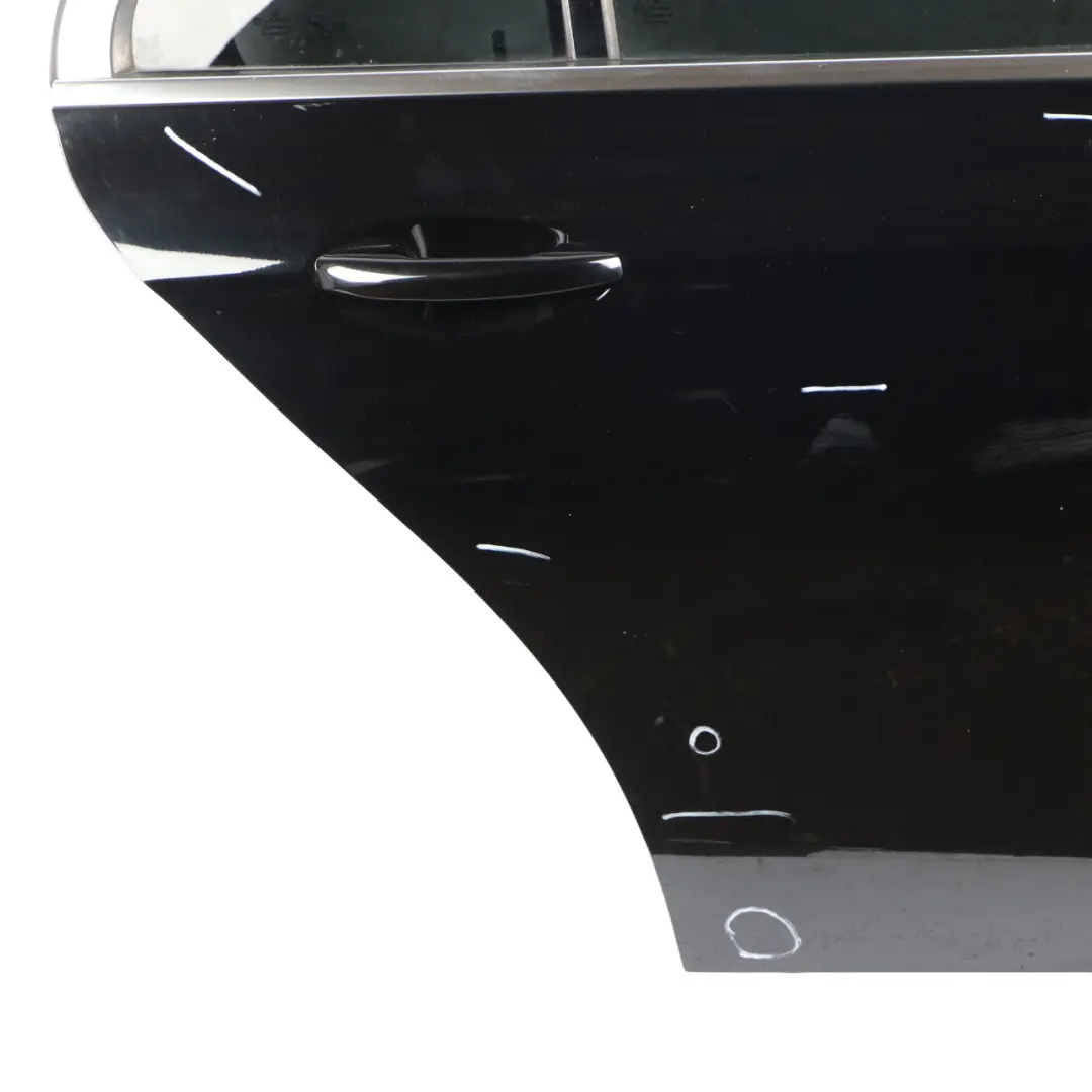 Mercedes W213 Saloon Door Rear Right O/S Schwarz Black - 040 - SKU A2137300205-BLA - Part number A2137300205