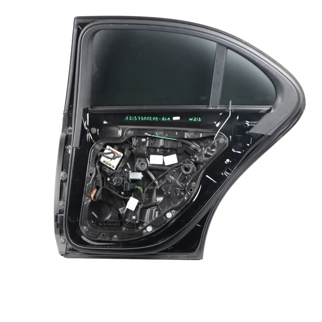 Door Rear Right O/S Schwarz Black - 040 to Mercedes W213 Saloon with Part number A2137300205 Mercedes W213 Saloon Door Rear Right O/S Schwarz Black - 040 - SKU A2137300205-BLA - Part number A2137300205