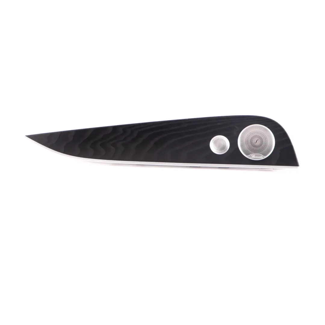Mercedes W213 Door Panel Trim Rear Left N/S Black Wood Burmester - SKU A2137300303 - Part number A2137300303