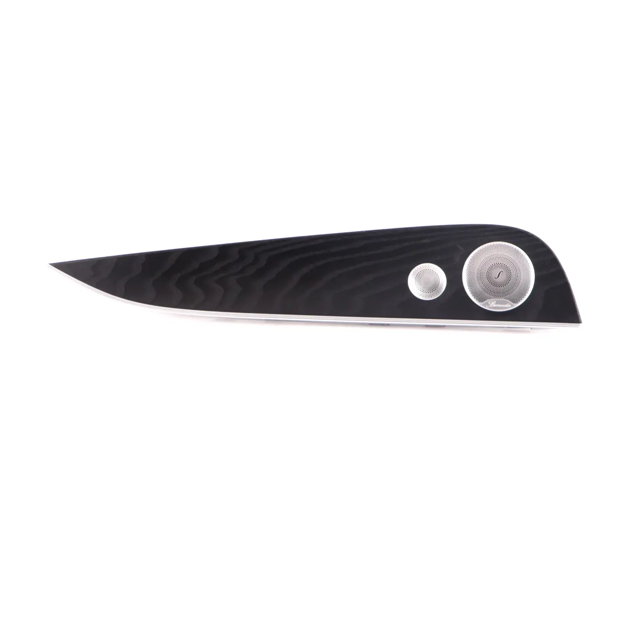 Mercedes W213 Panel Puerta Trasera Izquierda Negro Madera Burmester A2137300303