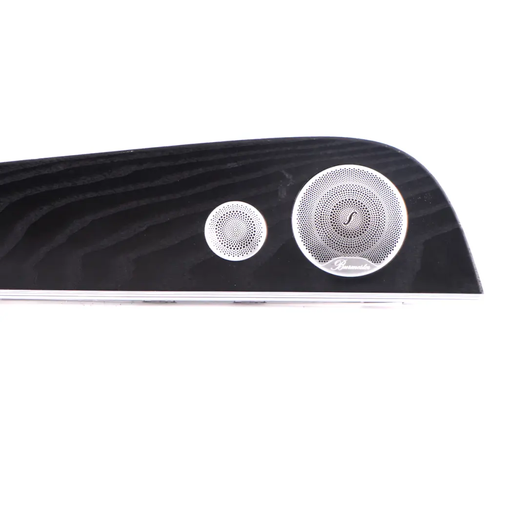 Panel Puerta Trasera Izquierda Negro Madera Burmester para Mercedes W213 con número de pieza A2137300303 Mercedes W213 Panel Puerta Trasera Izquierda Negro Madera Burmester - SKU A2137300303 - Número de pieza A2137300303