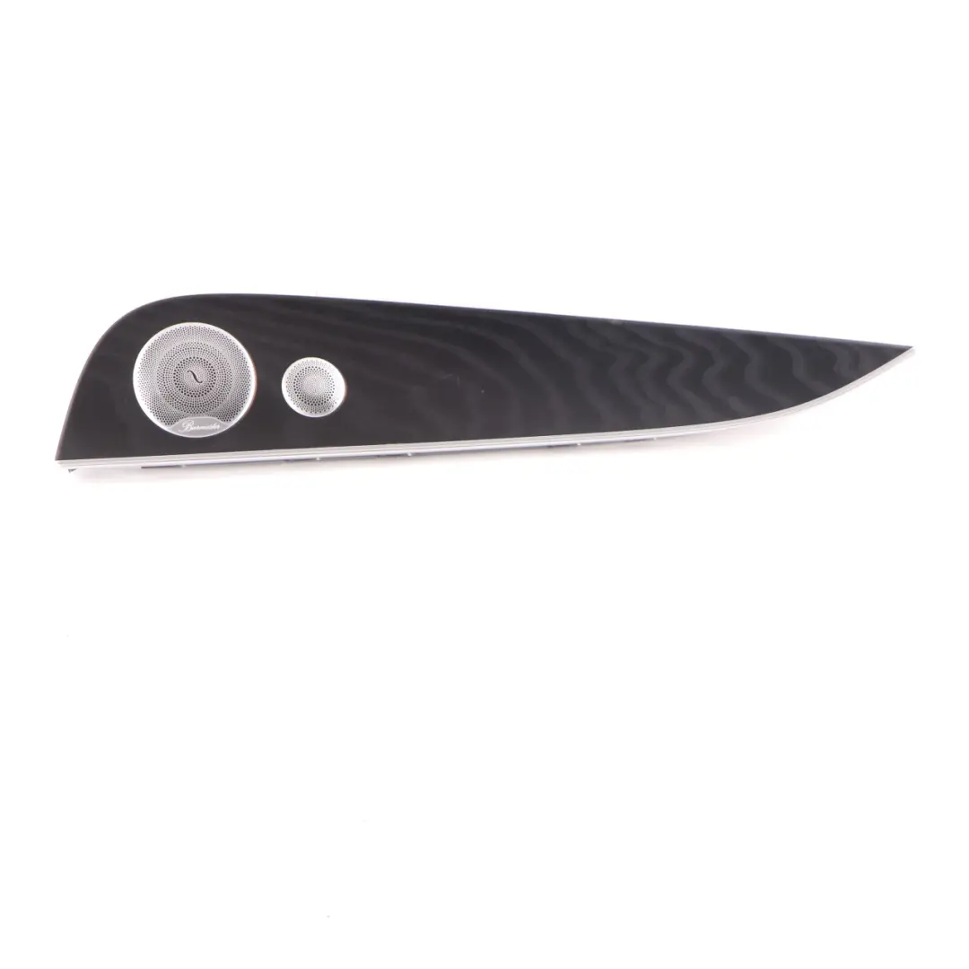Mercedes W213 Rear Door Panel Trim Right O/S Black Wood Burmester - SKU A2137300403 - Part number A2137300403