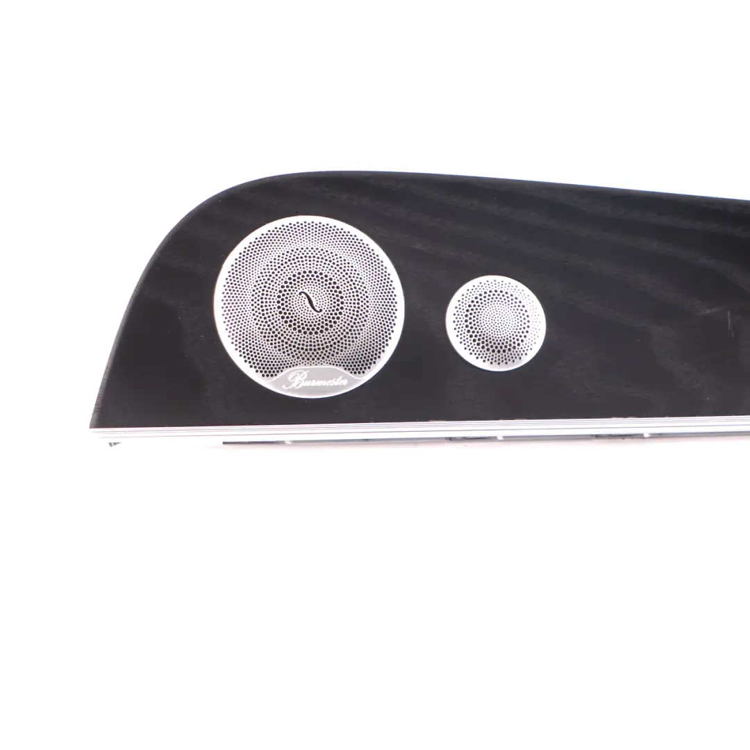 Moldura Puerta Trasera Derecha Madera Negra Burmester para Mercedes W213 con número de pieza A2137300403 Mercedes W213 Moldura Puerta Trasera Derecha Madera Negra Burmester - SKU A2137300403 - Número de pieza A2137300403