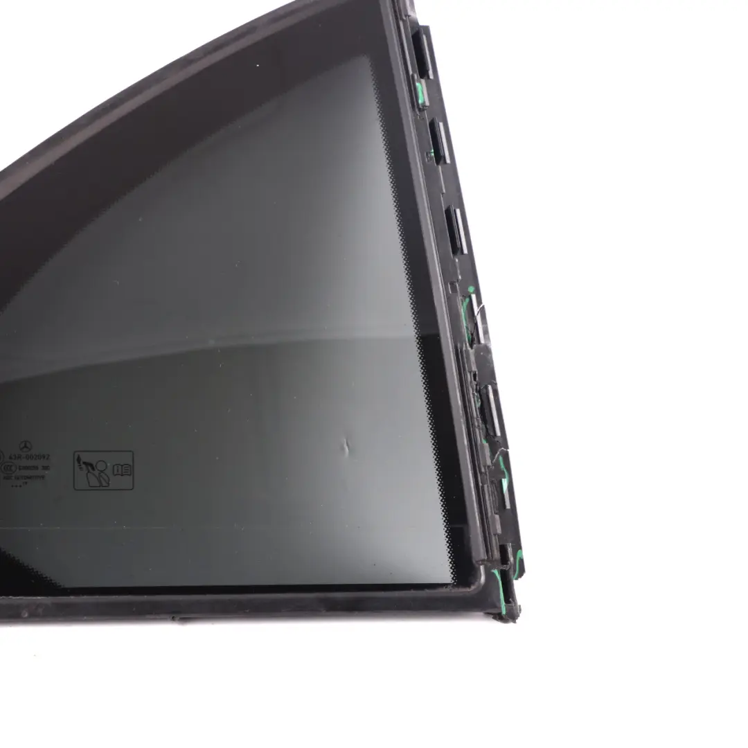 Right O/S Door Window Fixed Tinted Glass to Mercedes W213 Sedan Rear with Part number A2137301806 Mercedes W213 Sedan Rear Right O/S Door Window Fixed Tinted Glass - SKU A2137301806-1 - Part number A2137301806