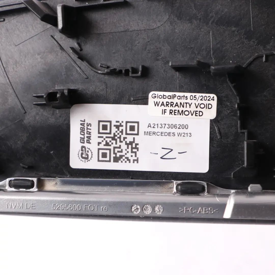 Door Panel Cover Trim Rear Right O/S to Mercedes W213 with Part number A2137306200 Mercedes W213 Door Panel Cover Trim Rear Right O/S - SKU A2137306200 - Part number A2137306200