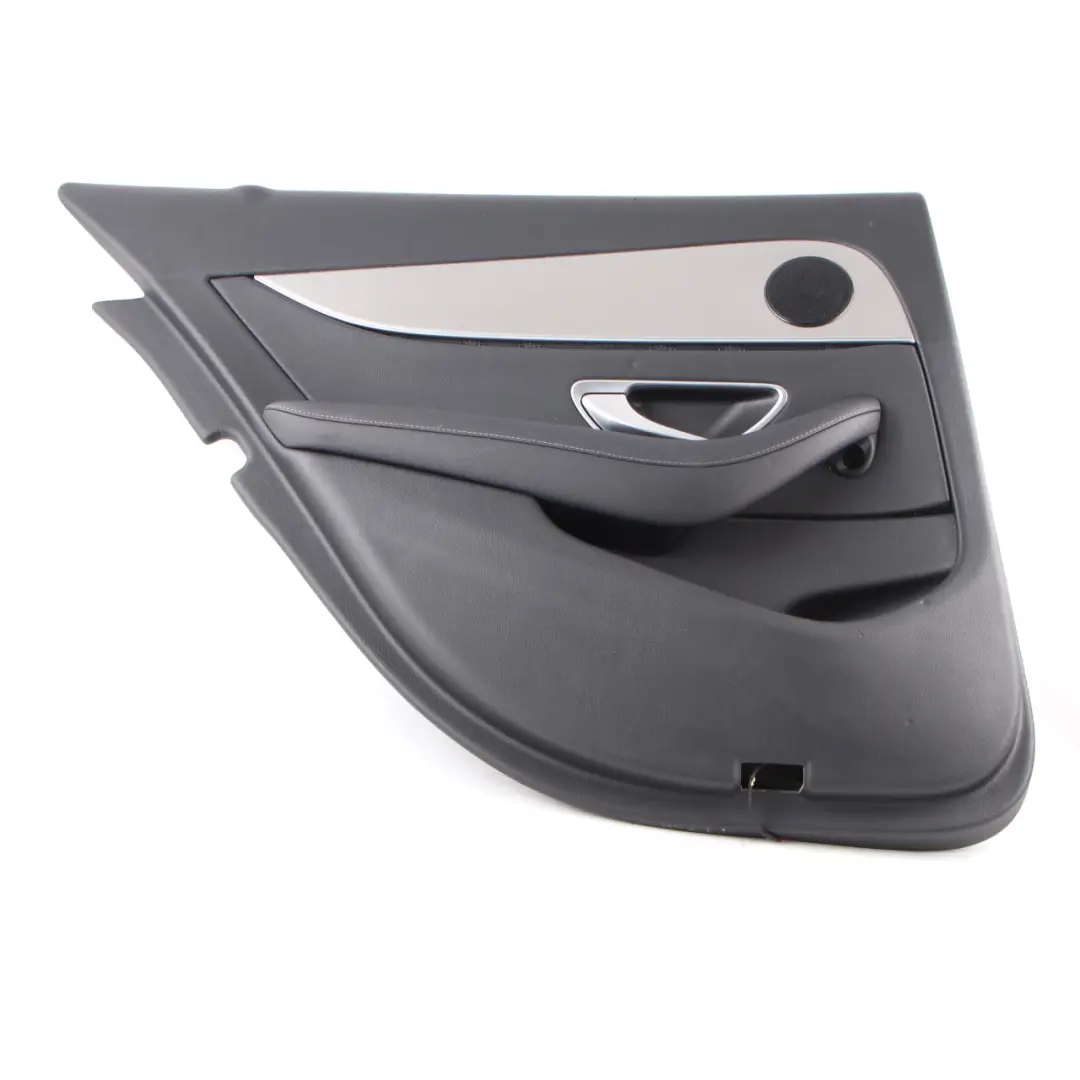 Door Card Cover Rear Left N/S Trim Panel Black Leather to Mercedes W213 with Part number A2137307105 Mercedes W213 Door Card Cover Rear Left N/S Trim Panel Black Leather - SKU A2137307105 - Part number A2137307105