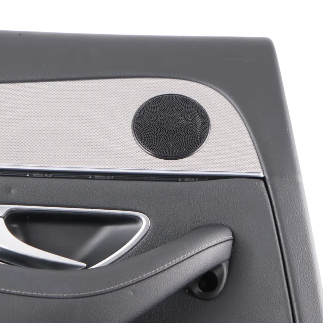 Door Card Cover Rear Left N/S Trim Panel Black Leather to Mercedes W213 with Part number A2137307105 Mercedes W213 Door Card Cover Rear Left N/S Trim Panel Black Leather - SKU A2137307105 - Part number A2137307105