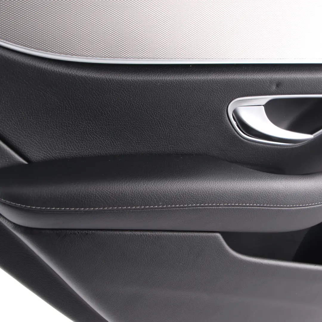 Mercedes W213 Door Card Cover Rear Left N/S Trim Panel Black Leather - SKU A2137307105 - Part number A2137307105