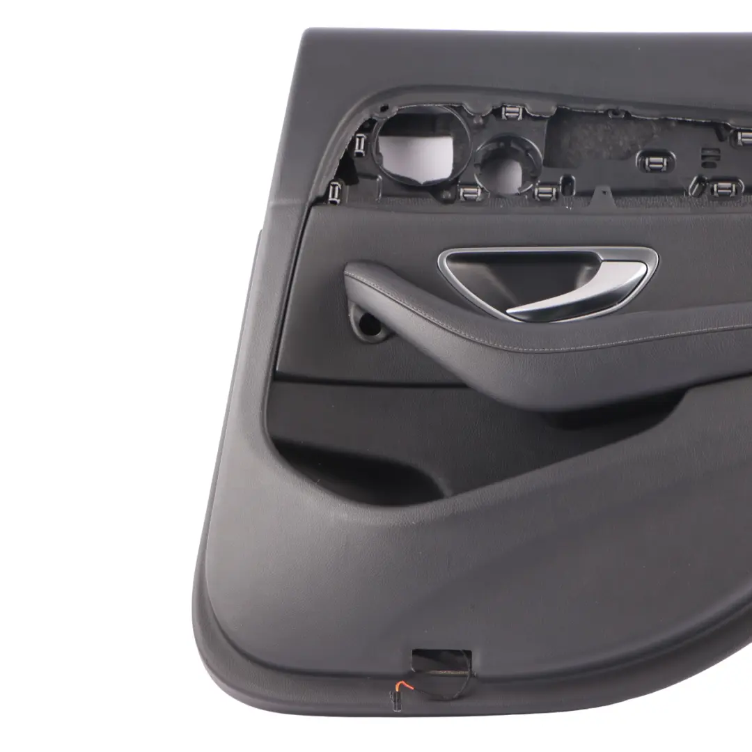 Door Card Cover Rear Right O/S Trim Panel Black Leather to Mercedes W213 with Part number A2137307205 Mercedes W213 Door Card Cover Rear Right O/S Trim Panel Black Leather - SKU A2137307205 - Part number A2137307205
