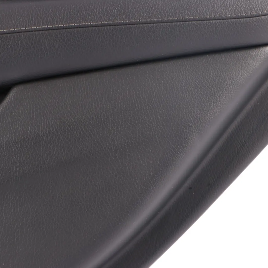Mercedes W213 Door Card Cover Rear Right O/S Trim Panel Black Leather - SKU A2137307205 - Part number A2137307205