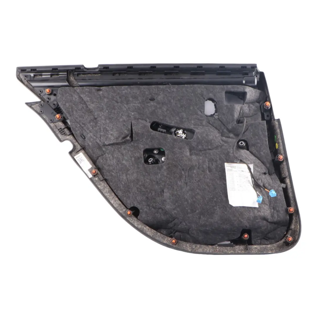 Mercedes W213 Door Card Cover Rear Right O/S Trim Panel Black Leather - SKU A2137307205 - Part number A2137307205