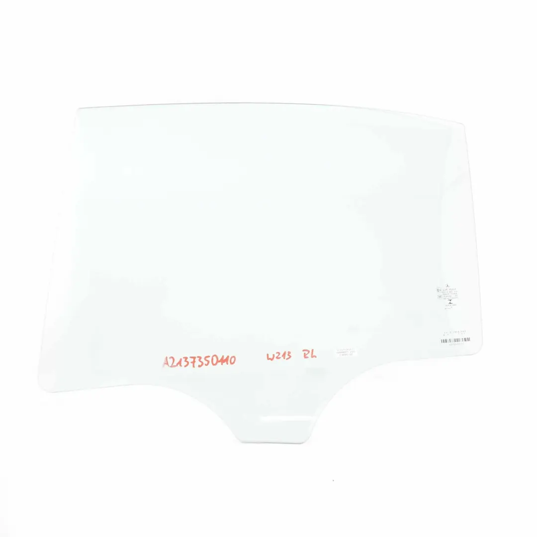Window Glass Rear Door Left N/S Glazing Green AS2 to Mercedes W213 with Part number A2137350110 Mercedes W213 Window Glass Rear Door Left N/S Glazing Green AS2 - SKU A2137350110 - Part number A2137350110