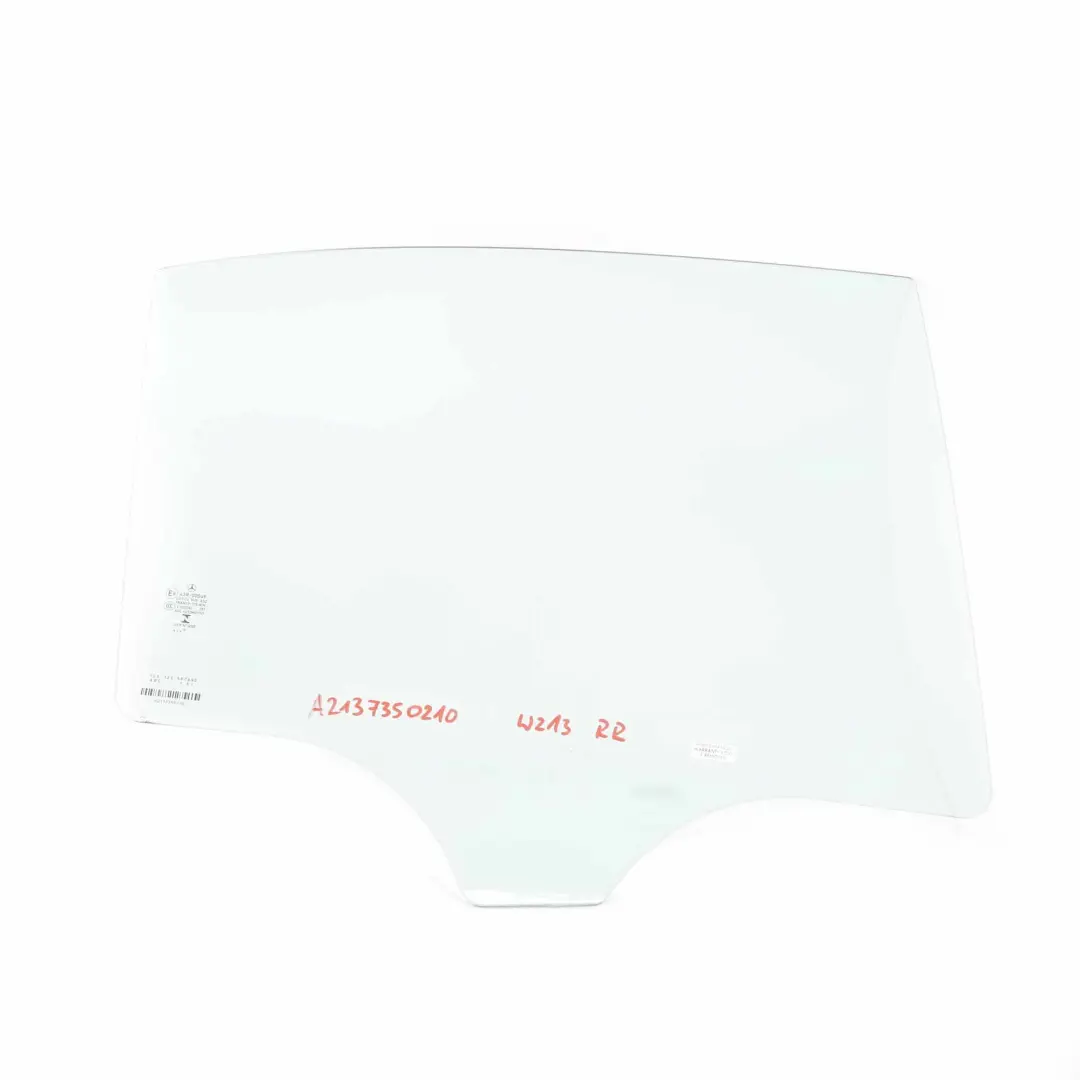 Cristal Puerta Trasera Derecha Vidrio Verde AS2 para Mercedes W213 con número de pieza A2137350210 Mercedes W213 Cristal Puerta Trasera Derecha Vidrio Verde AS2 - SKU A2137350210 - Número de pieza A2137350210