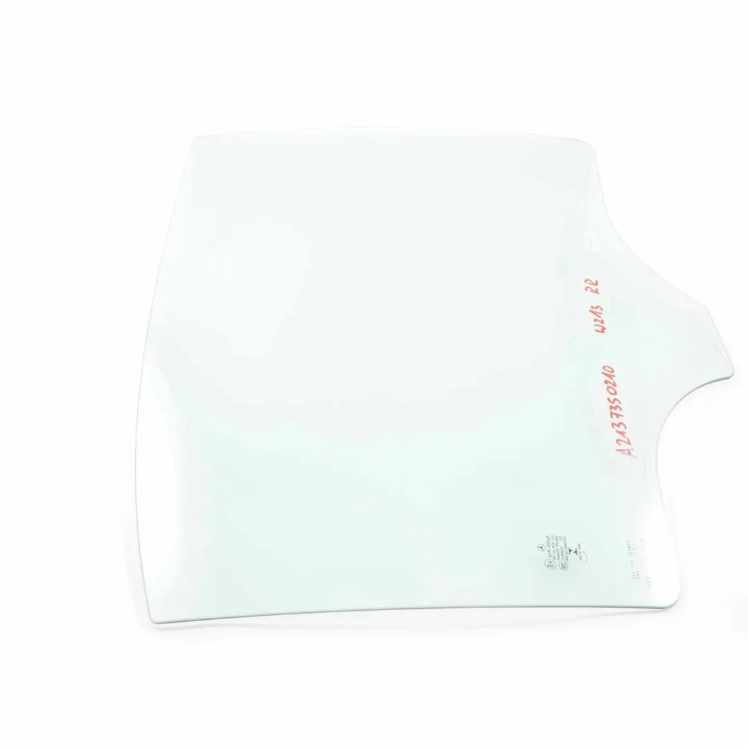 Mercedes W213 Window Glass Rear Door Right O/S Glazing Green AS2 - SKU A2137350210 - Part number A2137350210