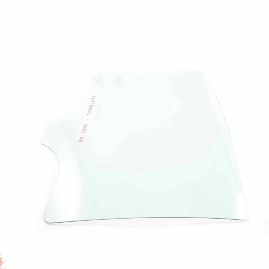 Mercedes W213 Window Glass Rear Door Right O/S Glazing Green AS2 - SKU A2137350210 - Part number A2137350210