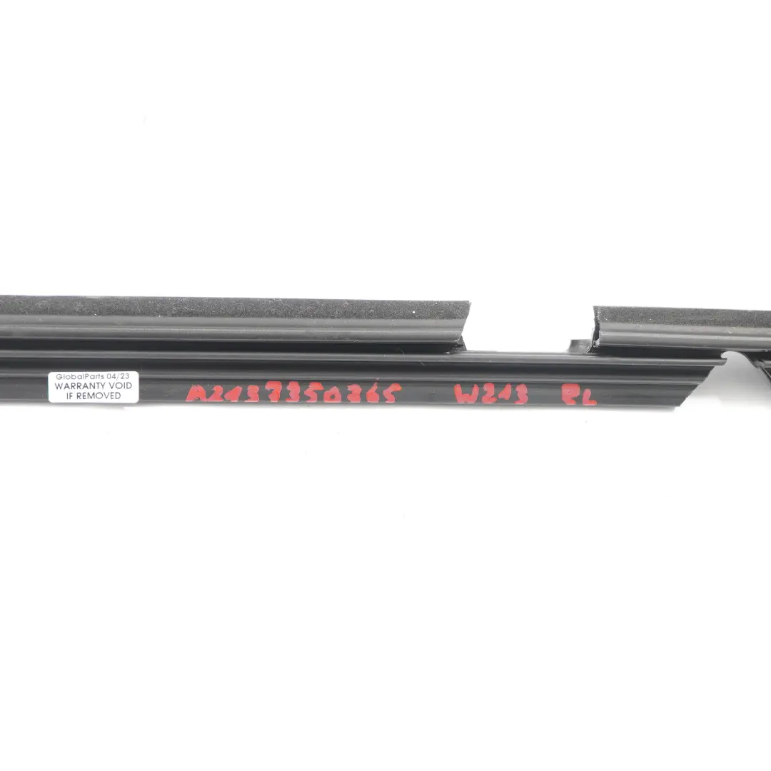 Mercedes W213 Window Seal Rear Left N/S Door Trim Strip Gasket - SKU A2137350765 - Part number A2137350765