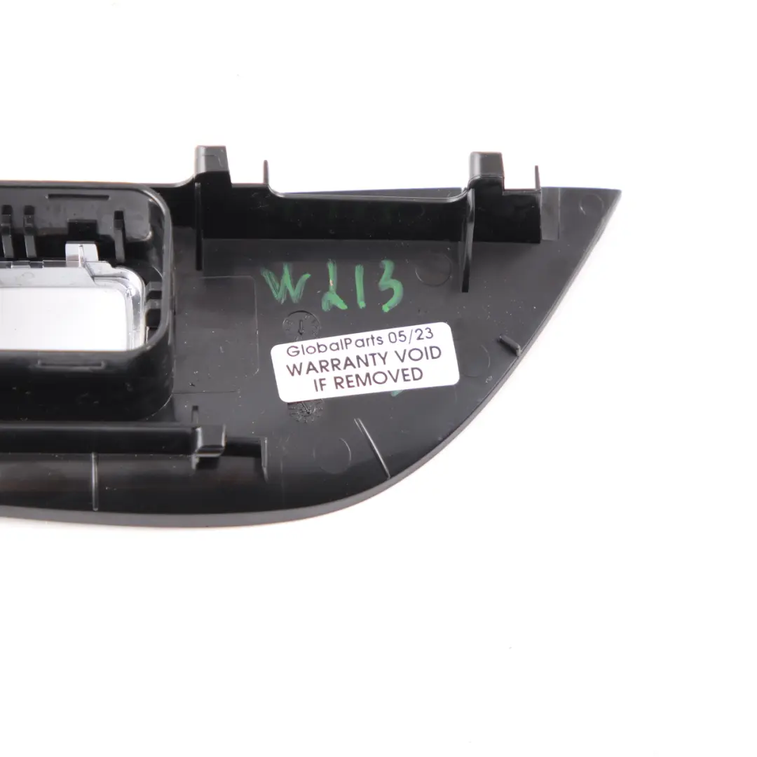 Mercedes W213 Door Card Switch Trim Cover Frame Rear Left N/S Black - SKU A2137371900 - Part number A2137371900