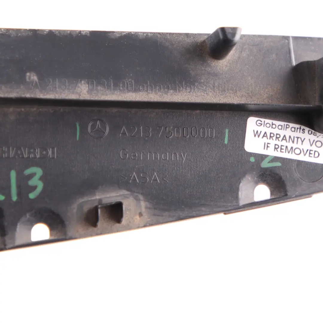 Couvercle coffre hayon Poignée d'ouverture Cache pour Mercedes W213 à propos du numéro de pièce A2137500000 Mercedes W213 Couvercle coffre hayon Poignée d'ouverture Cache - SKU A2137500000 - Numéro de pièce A2137500000