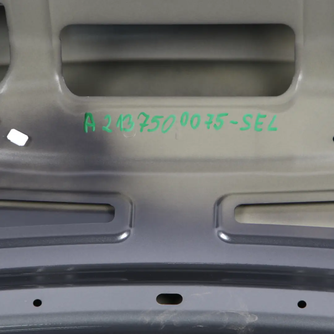 Boot Trunk Lid Tailgate Lid Selenite Grey Metallic - 992 to Mercedes W213 with Part number A2137500075 Mercedes W213 Boot Trunk Lid Tailgate Lid Selenite Grey Metallic - 992 - SKU A2137500075-SEL - Part number A2137500075