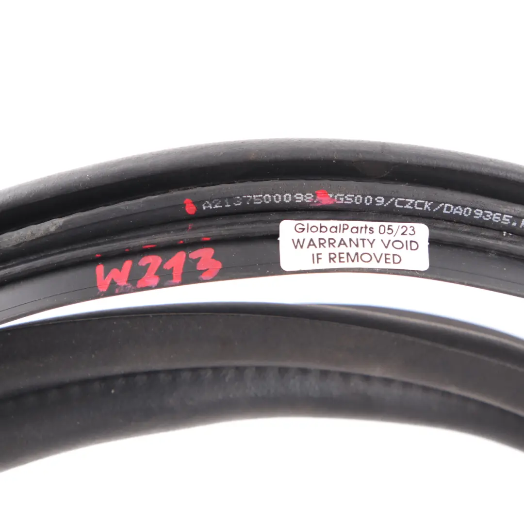 Seal Boot Trunk Lid Gasket Sealing Strip A2137500098 to Mercedes W213 Tailgate with Part number A2137508000 Mercedes W213 Tailgate Seal Boot Trunk Lid Gasket Sealing Strip A2137500098 - SKU A2137508000 - Part number A2137508000