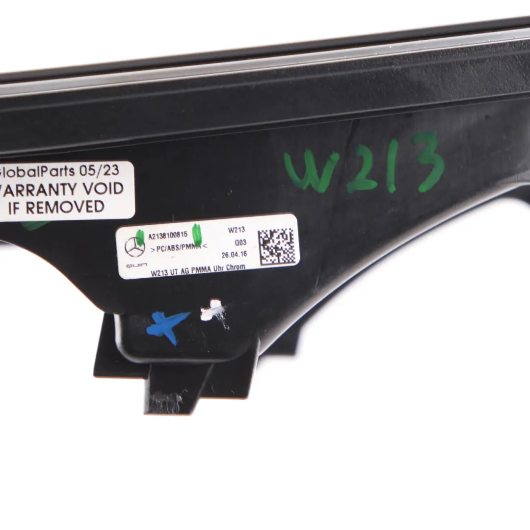 Mercedes W213 Pannello cruscotto copertura Trim centro ambiente - SKU A2138100815 - Numero di parte A2138100815
