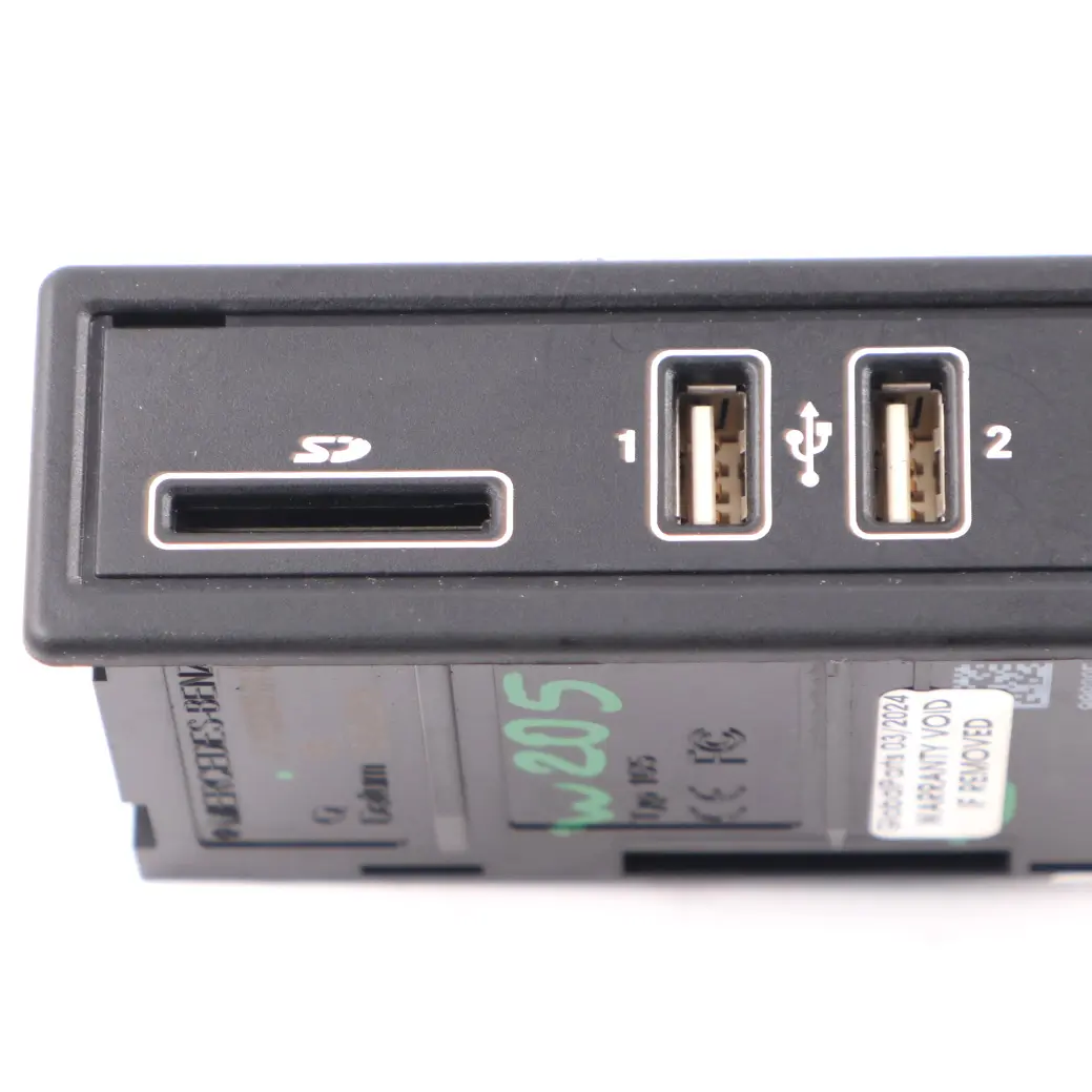 Mercedes W205 W213 USB SD Card Port Multimedia Connector Unit - SKU A2138200401 - Part number A2138200401