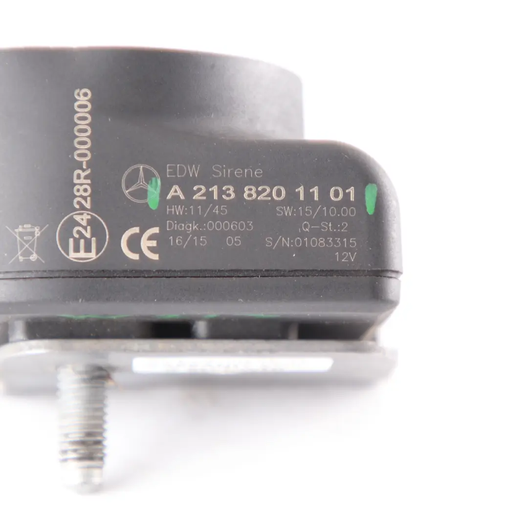 Mercedes W176 W205 W207 W213 antifurto allarme sirena acustico - SKU A2138201101 - Numero di parte A2138201101