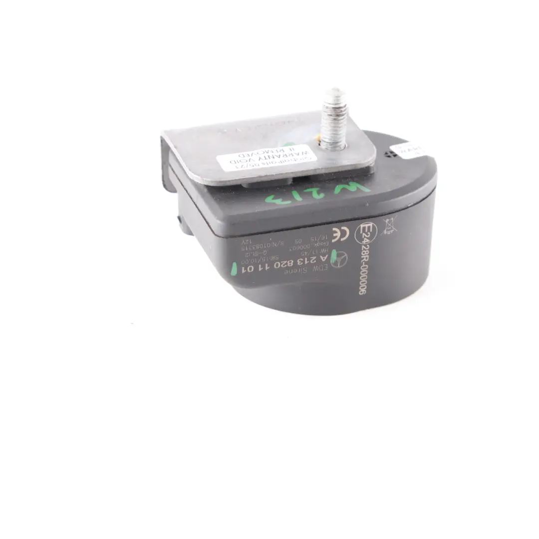 Mercedes W176 W205 W207 W213 Alarme antivol Sirène Klaxon Signal - SKU A2138201101 - Numéro de pièce A2138201101