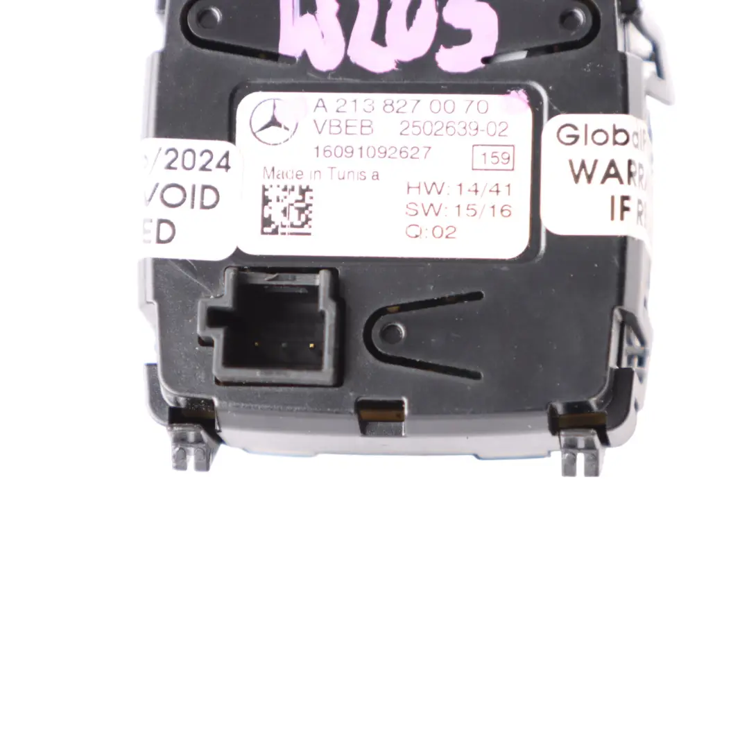 Mercedes W205 Dashboard Analog Clock Dash - SKU A2138270070 - Part number A2138270070