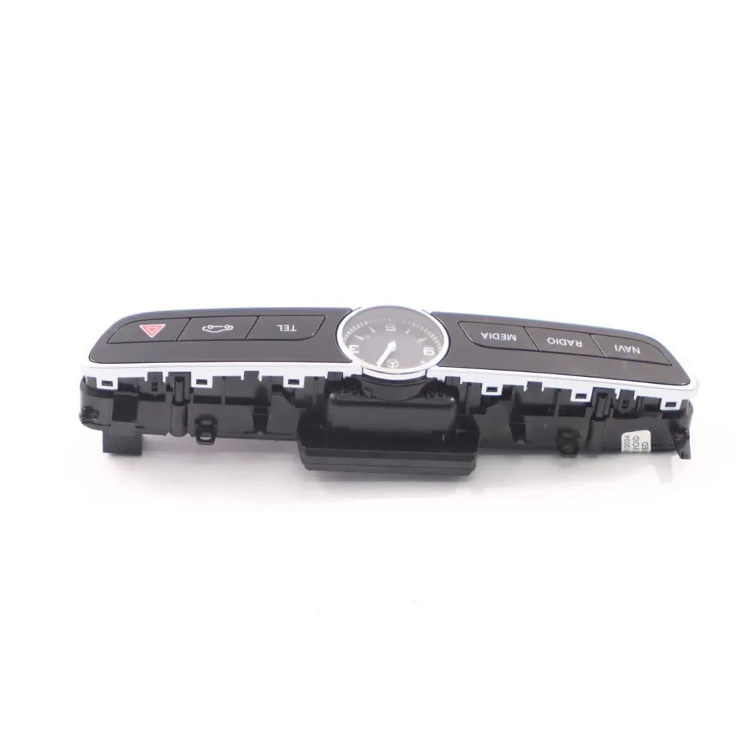 Mercedes W205 C238 Panel Przełączników Konsoli Środkowej Zegar - SKU A2138272000 - Numer Części A2165083905