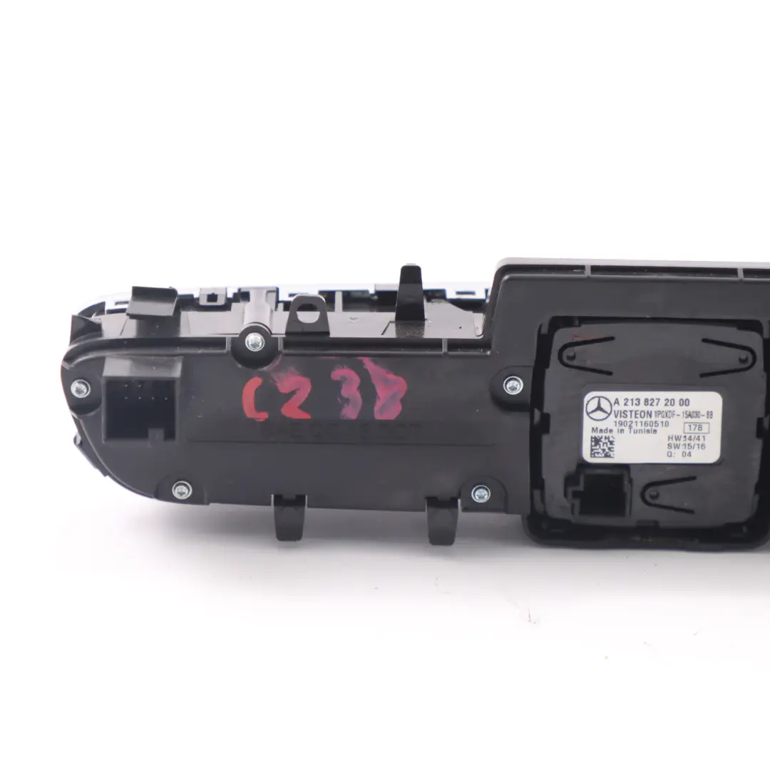 Panel de interruptores Mercedes W205 C238 Consola central Reloj Interruptor para con número de pieza A2165083905 Panel de interruptores Mercedes W205 C238 Consola central Reloj Interruptor - SKU A2138272000 - Número de pieza A2165083905