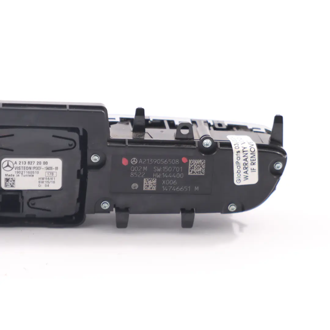 Mercedes W205 C238 Panel Przełączników Konsoli Środkowej Zegar - SKU A2138272000 - Numer Części A2165083905
