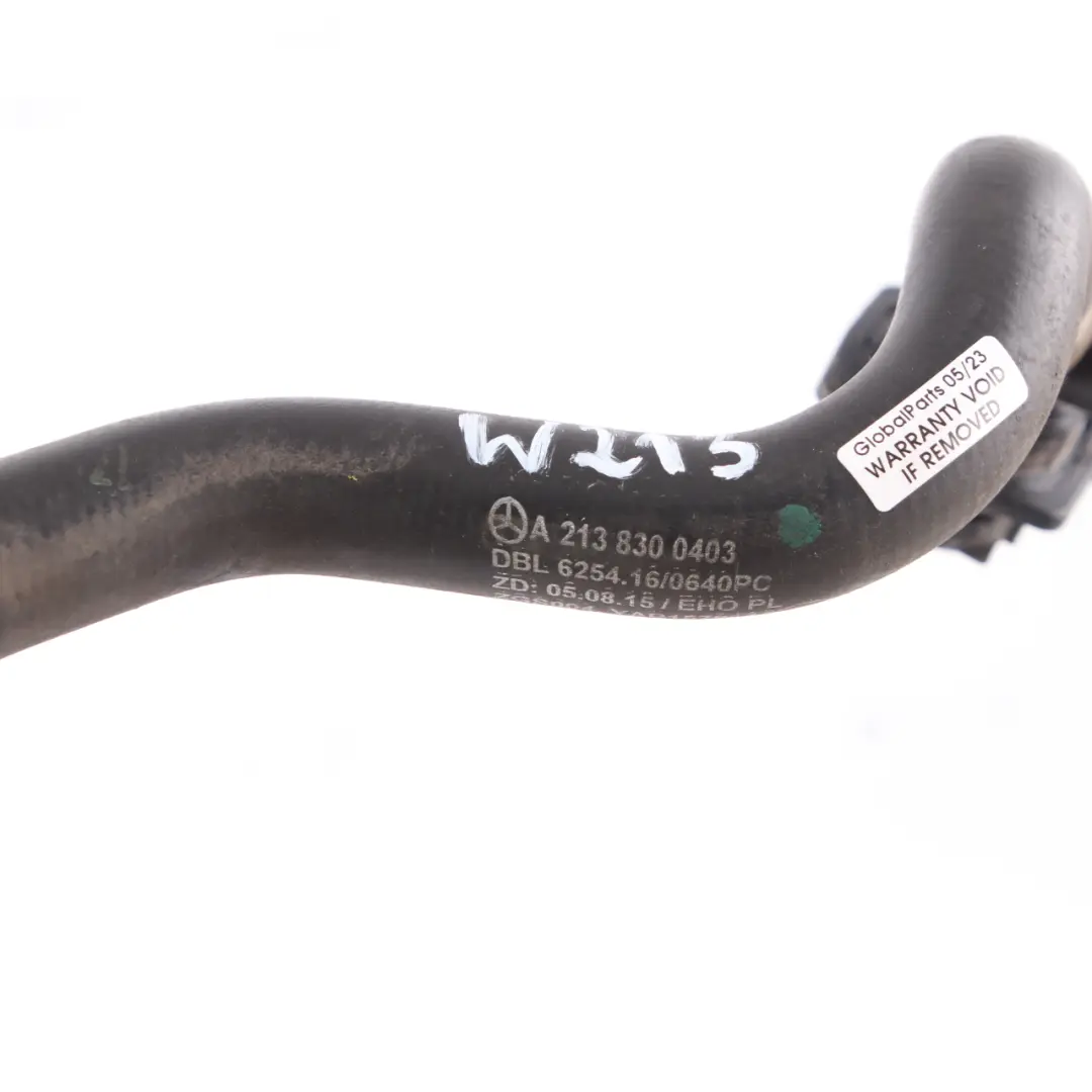 Heat Exchanger Water Coolant Hose Pipe Line to Mercedes W213 with Part number A2138300403 Mercedes W213 Heat Exchanger Water Coolant Hose Pipe Line - SKU rhd-A2138300403 - Part number A2138300403